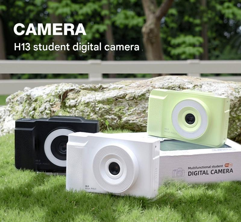48MP Student Digital Camera with 180 Flip Screen & 3-Setting Fill Light(Green)