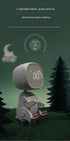Adorable Dinosaur Alarm Clock & Visual Timer - Kids' Wake-Up Helper with Night Light & Multiple Ringtones(white)