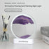 Moving Sand Art Picture with LED Night Light Base - USB Powered, Relaxing Desktop Decor(Purple)