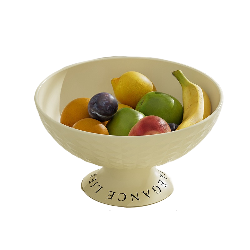 Cream white diamond fruit tray 25.8/12.8cm * 13.5cm