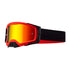 Panoramic Outdoor Sports Goggles - UV Protection, Windproof, Anti-Fog & Impact Resistant(Black-red frame + red film)