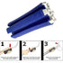 Portable Golf Club Carrier "SILO" - Holds 3 Clubs, Lightweight & Easy to (Blue and white)