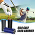 Portable Golf Club Carrier "SILO" - Holds 3 Clubs, Lightweight & Easy to (Blue and white)