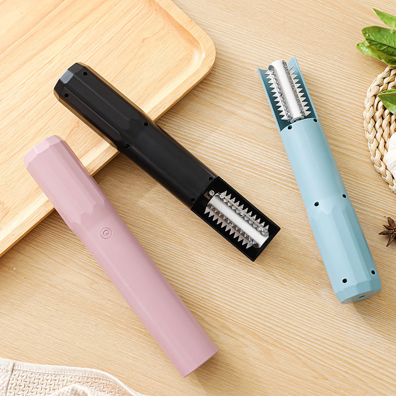 Electric Fish Scaler - Waterproof, Stainless Steel, Brushless Motor, Infinitely Variable Speed(blue)