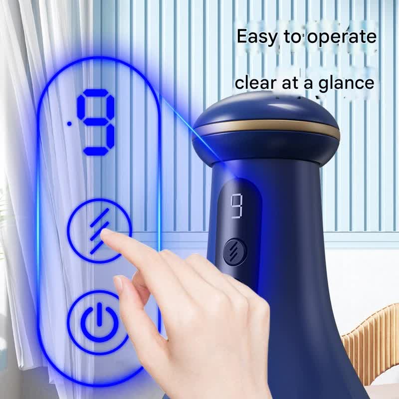 Electric Cupping & Gua Sha Massager - 9 Levels Heat & Suction, Red Light Therapy, USB-C Rechargeable(blue)