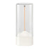 Magnetic Levitating Night Light with Flexible LED - USB-C Rechargeable, Stepless Dimming & Outdoor Hook(white)