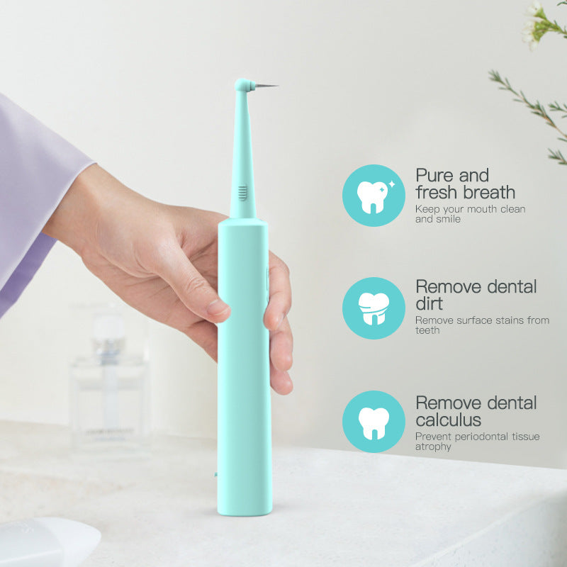 Intelligent High-Frequency Vibration Dental Calculus & Stain Remover(black)