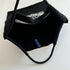 Printed Canvas Tote Bag - Water-Resistant, Large Capacity Shoulder Bag with Intricate Pattern(Dark grey datura flower)