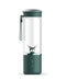 Portable Electric Juicer Blender - 450ml Glass Cup, 6-Blade, 20000RPM, USB Rechargeable(Green)
