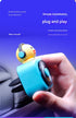 Car Air Freshener - CD Player Design with Spinning Record & Cute Character Topper(White bunny)