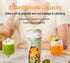 Portable Wireless Juicing Cup - 450ml, 6-Blade Ice Crusher, USB-C Fast Charging Smoothie Blender(green)