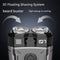 K002 Mini Electric Shaver - 3D Floating Head, IPX7 Waterproof, Type-C Charging, 70 Min Runtime Product Description(Gray)