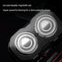 K002 Mini Electric Shaver - 3D Floating Head, IPX7 Waterproof, Type-C Charging, 70 Min Runtime Product Description(Black)
