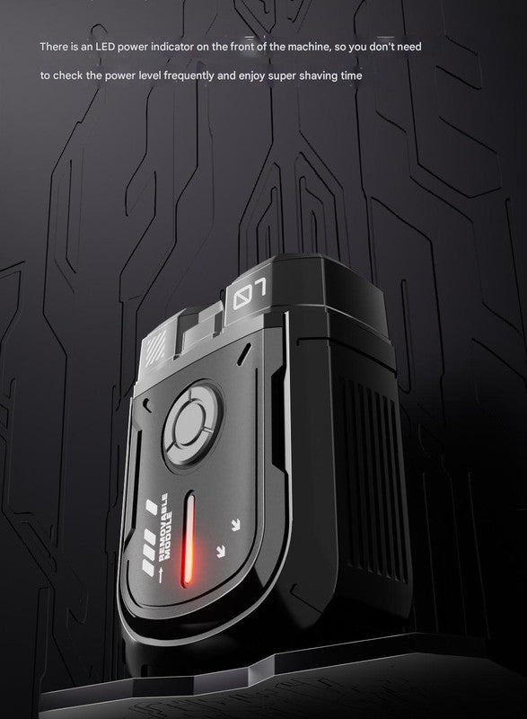 K002 Mini Electric Shaver - 3D Floating Head, IPX7 Waterproof, Type-C Charging, 70 Min Runtime Product Description(Black)