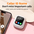 Smart Touch Wireless Headset with MP3 Player & Display - Caller ID, App Control, ENC Noise Reduction(White orange)