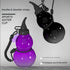 Unique Gourd-Shaped Sports Water Bottle - 800ml Tritan Material, Leakproof with Carry Strap(purple)