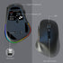Ergonomic Vertical Wireless Mouse - Dual Mode (2.4G + Bluetooth), RGB Light, Rechargeable 500mAh Battery(Pink)