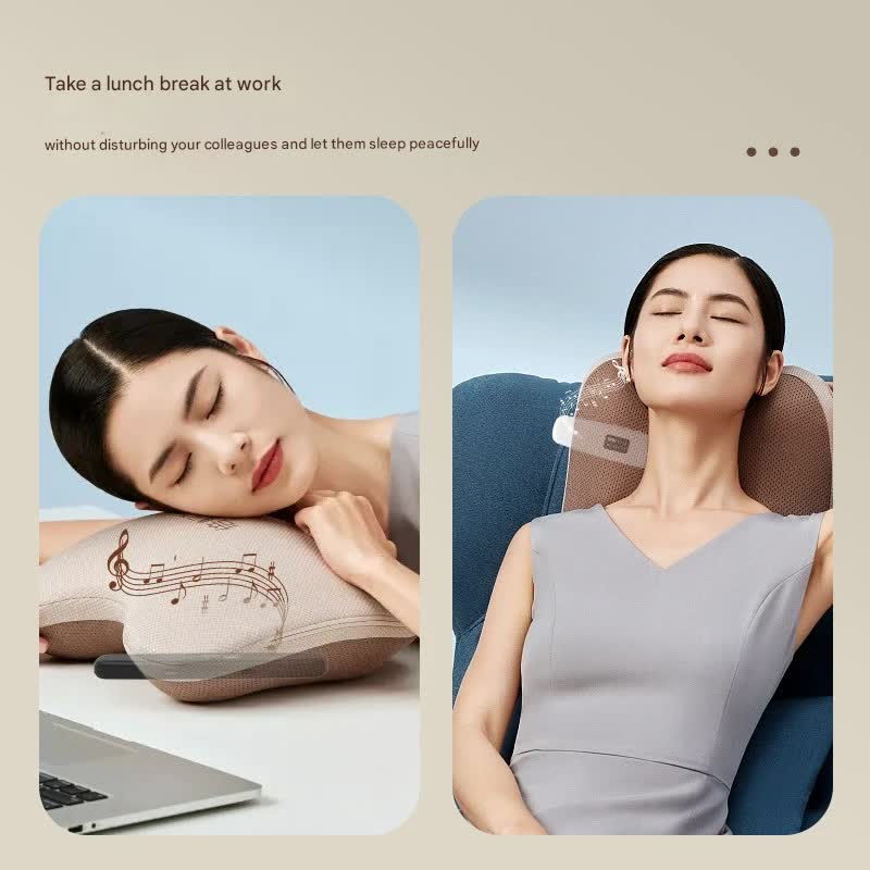 Under-Pillow Bone Conduction Sleep Sound Device - Bluetooth 5.3, TF Card, 8H Playtime & Timer(Pink)