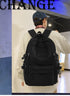 Large Capacity Nylon Backpack - Fits Tablet, A4 Magazines, Umbrella - Multiple Pockets & Adjustable Straps(purple)