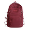 Large Capacity Nylon Backpack - Fits Tablet, A4 Magazines, Umbrella - Multiple Pockets & Adjustable Straps(red)
