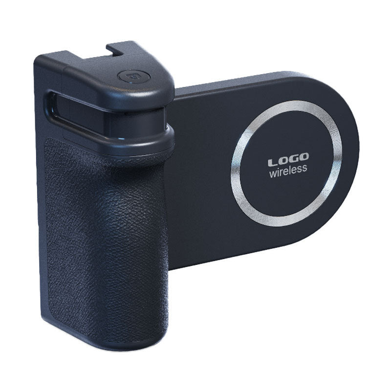 MagSafe Compatible Camera Grip & Phone Stand with Detachable Bluetooth Remote - Versatile Photography Assistant(black)