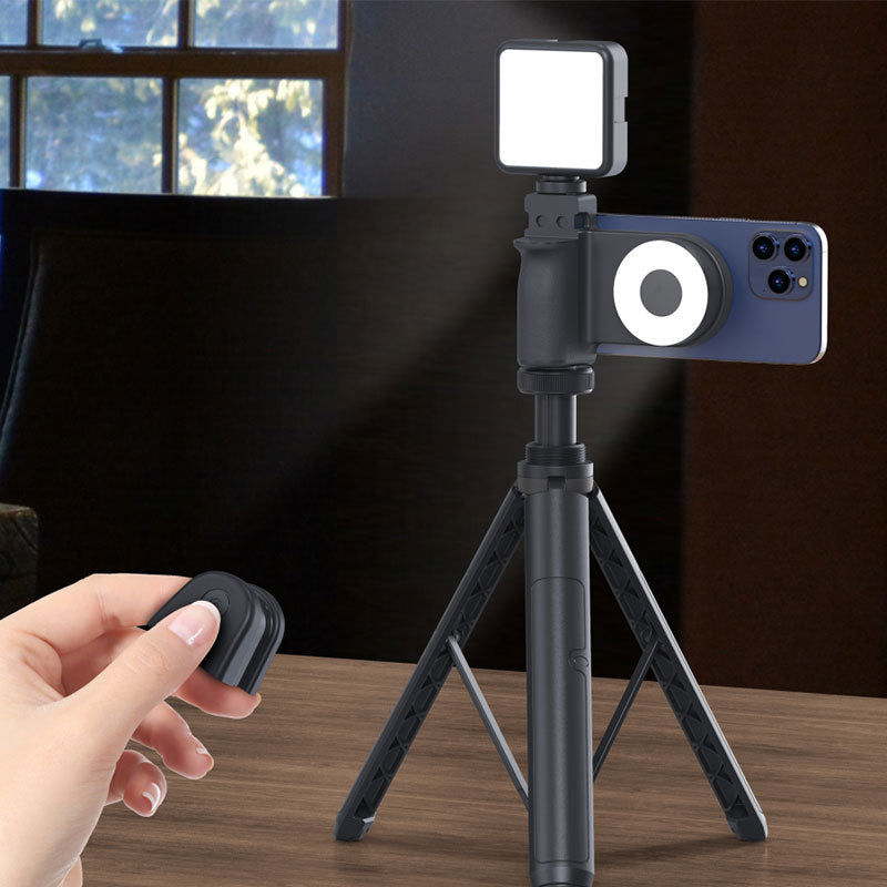 MagSafe Compatible Camera Grip & Phone Stand with Detachable Bluetooth Remote - Versatile Photography Assistant(black)