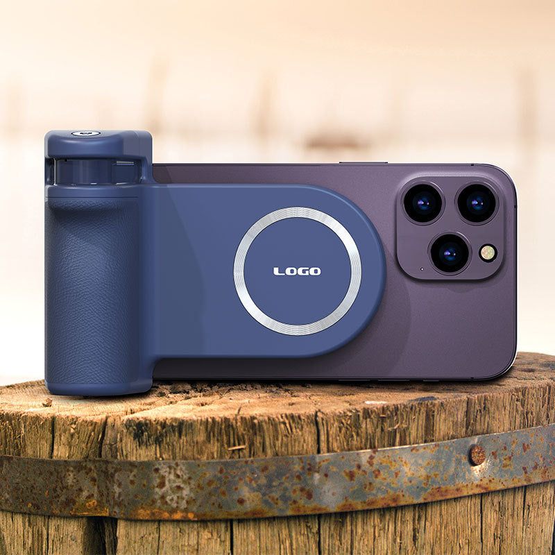 MagSafe Compatible Camera Grip & Phone Stand with Detachable Bluetooth Remote - Versatile Photography Assistant(black)