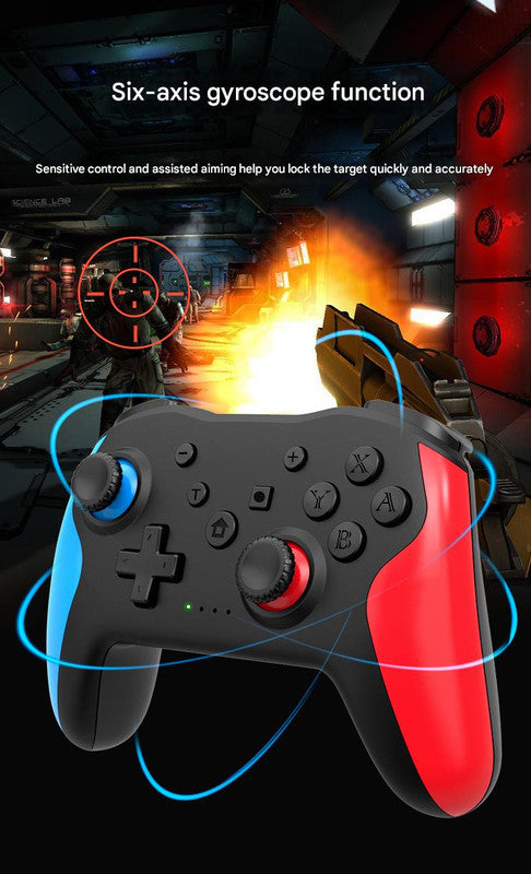 Wireless Bluetooth 4.0 Pro Gaming Controller - Multi-Platform Compatibility, 6-Axis Gyro, Turbo Function(Green and white)