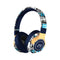 Trendy Graffiti Wireless Over-Ear Headphones - Bluetooth 5.1, HIFI 360 Surround Sound, 12H Playtime, Low Latency(blue)