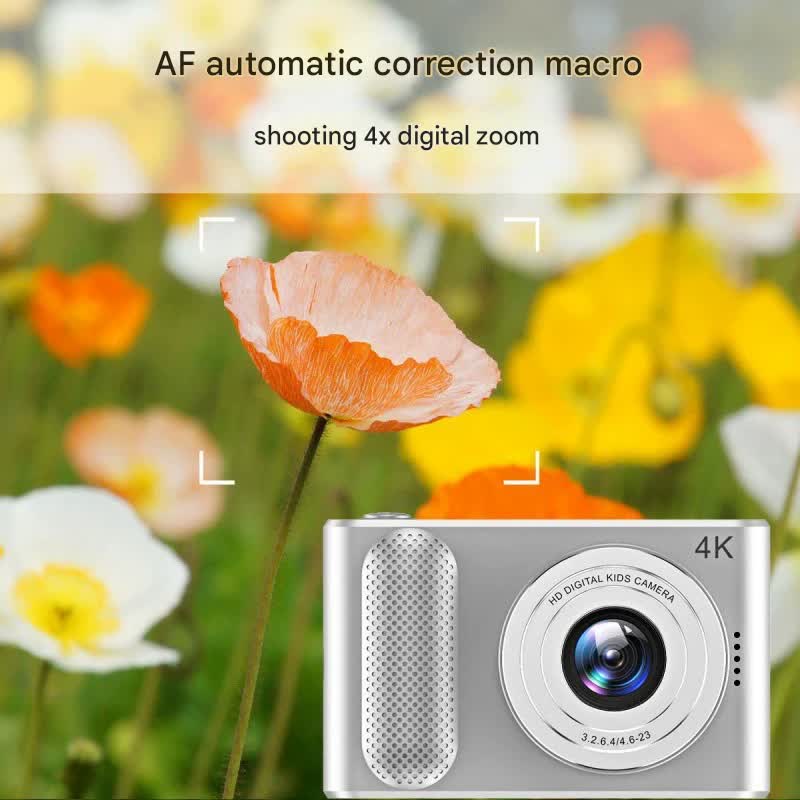 Ultra HD 4K Dual Lens Digital Camera - 44MP, 4X Zoom, 2.4