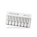 Mini Pocket Piano Electronic Keyboard - 18 Keys, Multiple Modes, LED Lights, Portable Musical Toy(white)