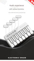 Mini Pocket Piano Electronic Keyboard - 20 Keys, Multiple Modes, LED Lights, Portable Musical Toy(blue)