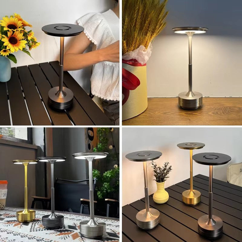 UFO Version LED Desk Lamp - Silver Touch Switch with Dimming and USB Cable