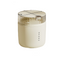 Cream white desktop trash can standard with one roll of trash bag 14cm * 15cm including button * 16cm