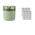 Light cedar green desktop trash can standard 6-roll garbage bag 14cm * 15cm including button * 16cm