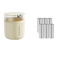 Cream white desktop trash can standard 6-roll trash bag 14cm * 15cm including button * 16cm