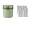 Light cedar green desktop garbage bin standard 12 roll garbage bag 14cm * 15cm including button * 16cm