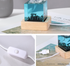 Unique Handmade Epoxy Resin Lamp - Marine Life Diorama, USB Light, Ocean Decor Gift (Shell gray dolphin model)