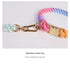 Handmade Gradient Rope Dog Collar & Leash Set - Colorful Braided Cotton (Pink purple - Size S)