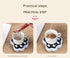 Blue Cute Paw Print Self-Stirring Coaster - Electric Coffee & Milk Mixer