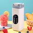 White Rechargeable Travel Blender Cup - 12 Blades, Digital Display, Self-Cleaning
