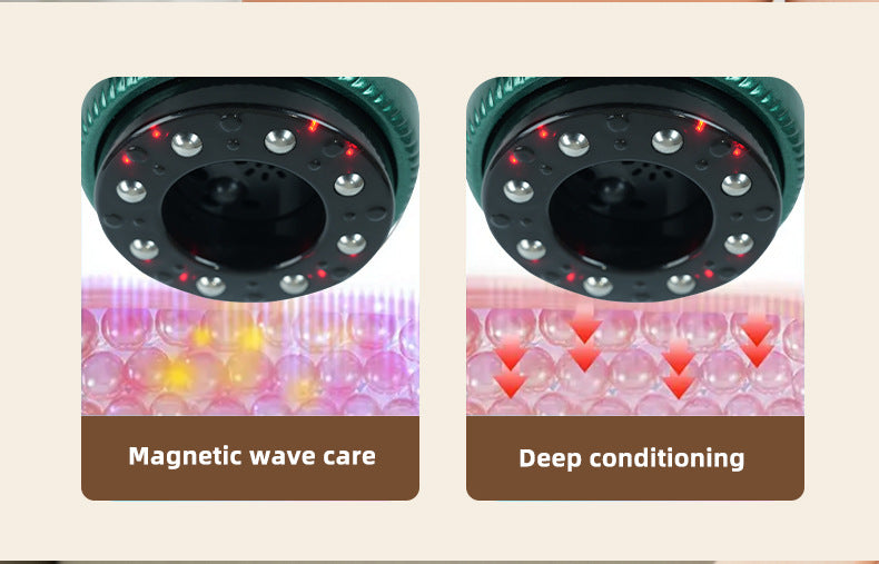 Gradient white green Portable Electric Cupping Therapy Device - Adjustable Intensity & Heat