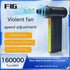 Portable Jet Fan - 200W Powerful Handheld Air Duster & Blower (Red)