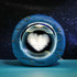 Celestial Ring LED Crystal Ball Lamp - 3D Engraving, Unique Gift (Love Cloud)