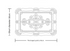 4 pcs Decorative Faux Leather Placemats - Unique Shape, Beautiful Packaging (Dark green)