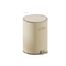 Milk white silver plated circular trash can 15L 23.8cm * 33.5cm