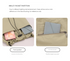 Khaki Chic Lightweight Nylon Drawstring Tote Bag - Multi-Pocket Casual Shoulder & Crossbody