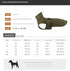 Size S Olive Green Warm Quilted Dog Winter Coat - Adjustable Fleece-Lined Puffer Vest with Reflective Trim & Leash Port