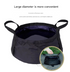 2 Pcs Black Ultra-Lightweight Collapsible Travel Basin - Waterproof Folding Bucket for Camping, Hiking & Outdoors (8.5L)