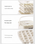 Green Innovative Press-Release Ice Cube Maker - Dual Layer Trays & Storage Bin (48 Cubes)
